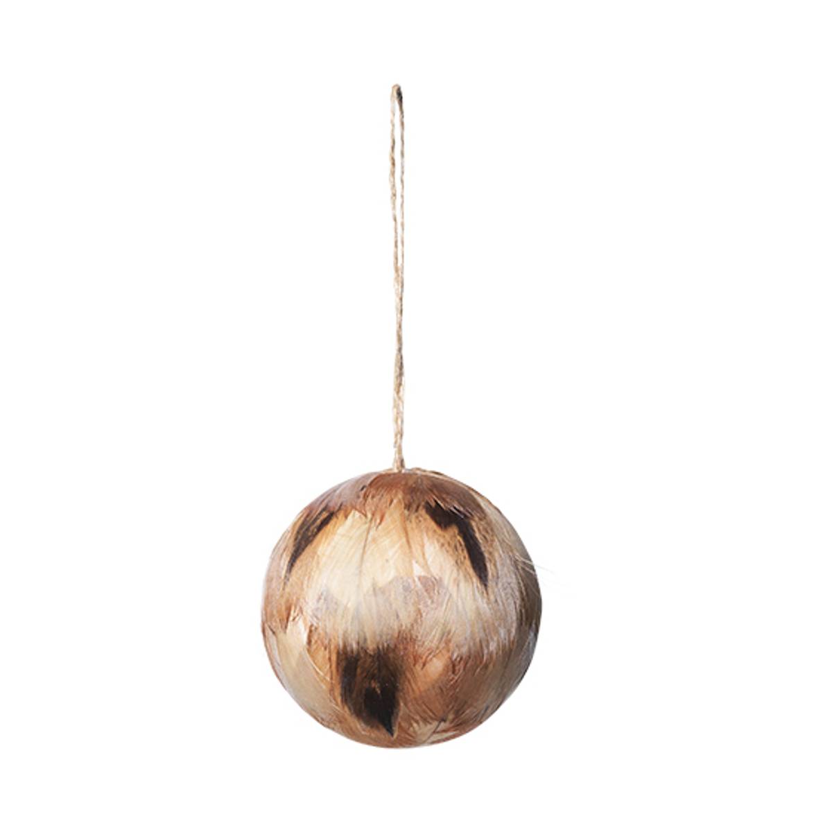 Broste Copenhagen - Deco Ball Tori feat Jute - Brown
