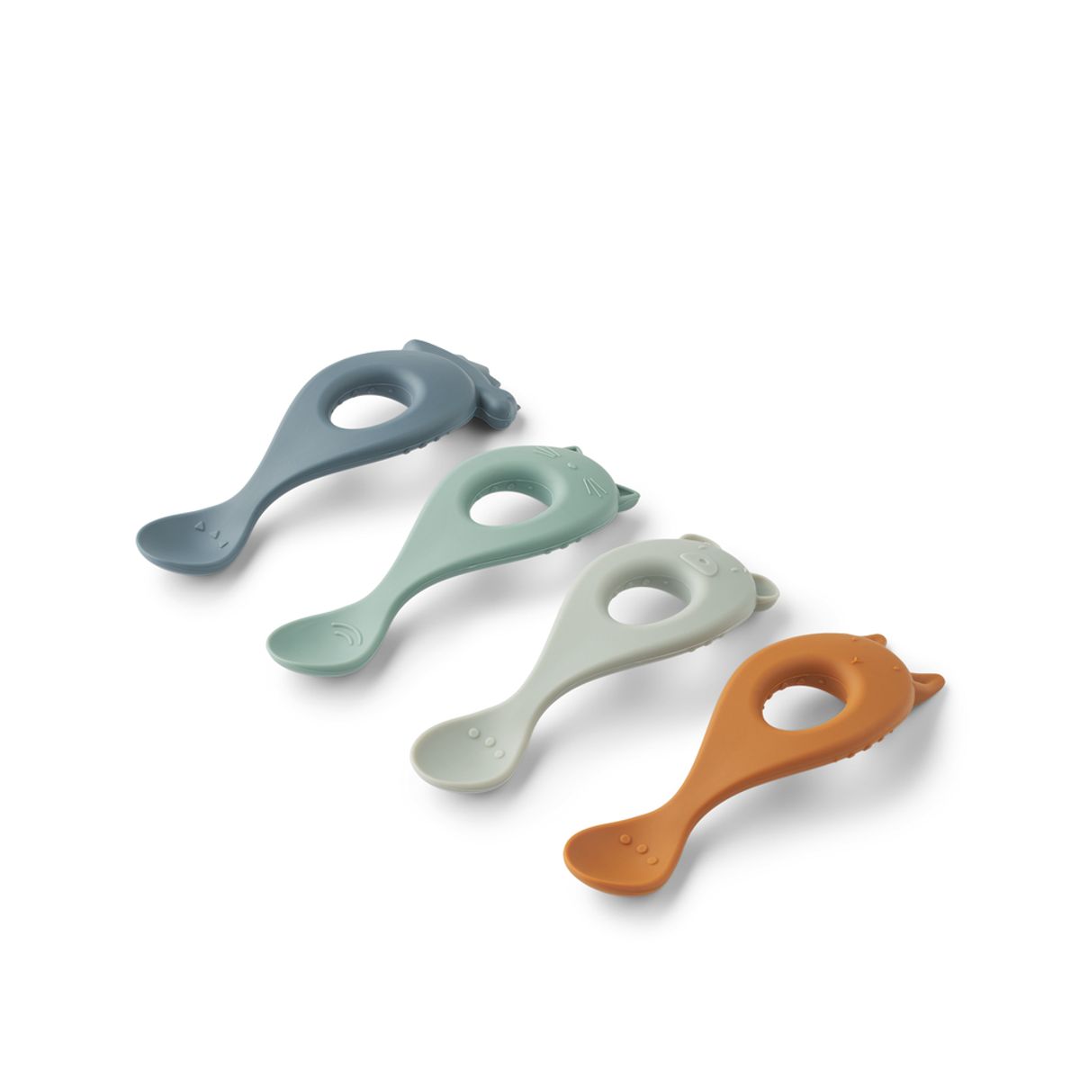 Liva silikonskje 4 pk - Whale Blue Multimix