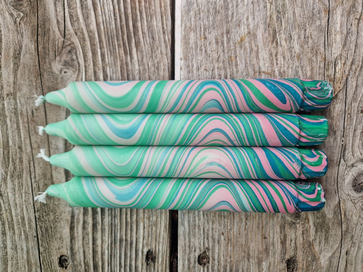 Mrs. Miccio Nr.30 Marmor Grønn/Rosa