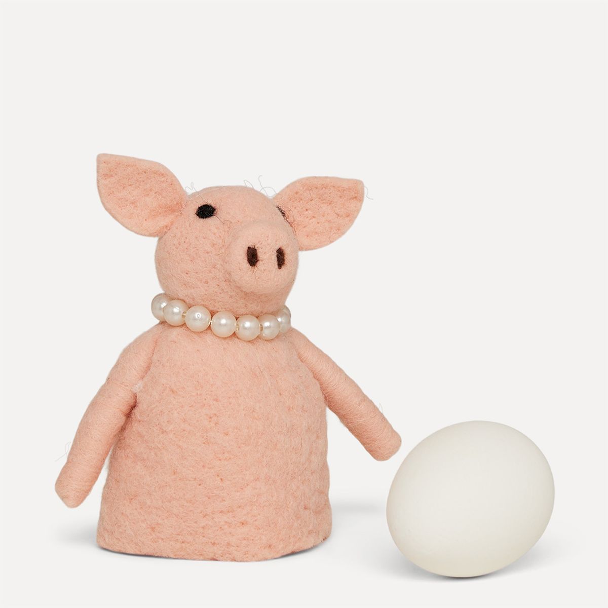 Ullfilt eggvarmer Miss Piggy